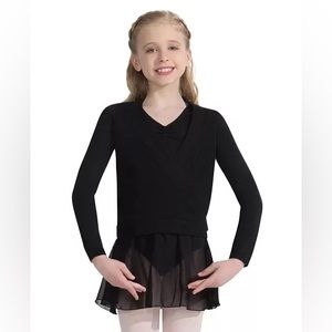 Little girls wrap sweater